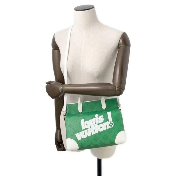 LOUIS VUITTON Ritter Bag Monogram / Everyday LV Green - Picture 5 of 16